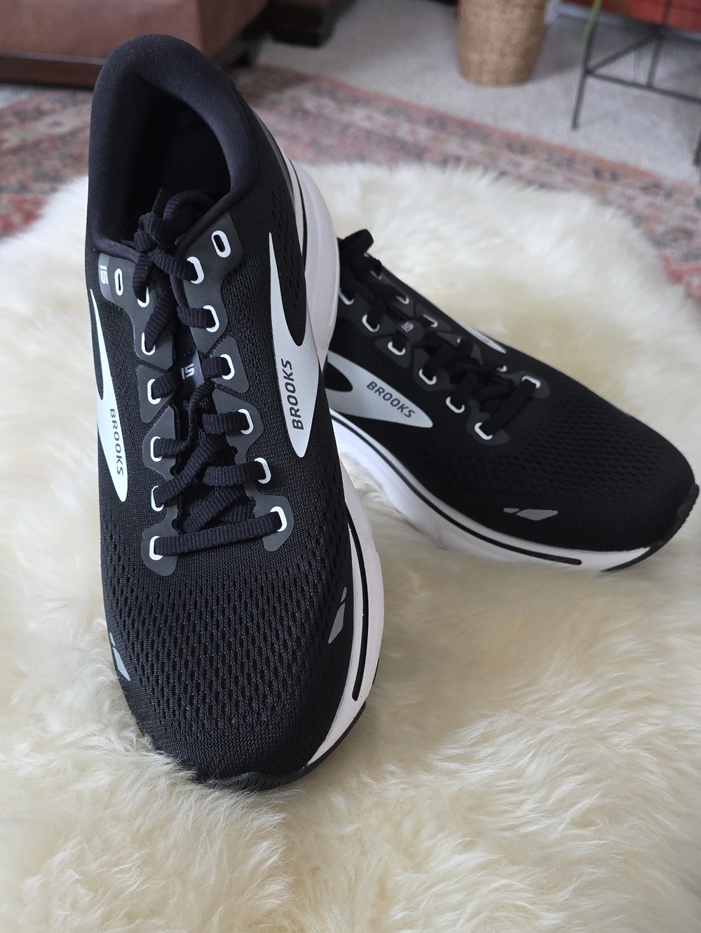 NWOT Brooks Ghost 15 Black Men's Size 8.5 Running Sneakers 🖤🏃🏻‍♂️❤️